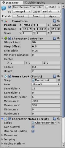 A look at some components in an object